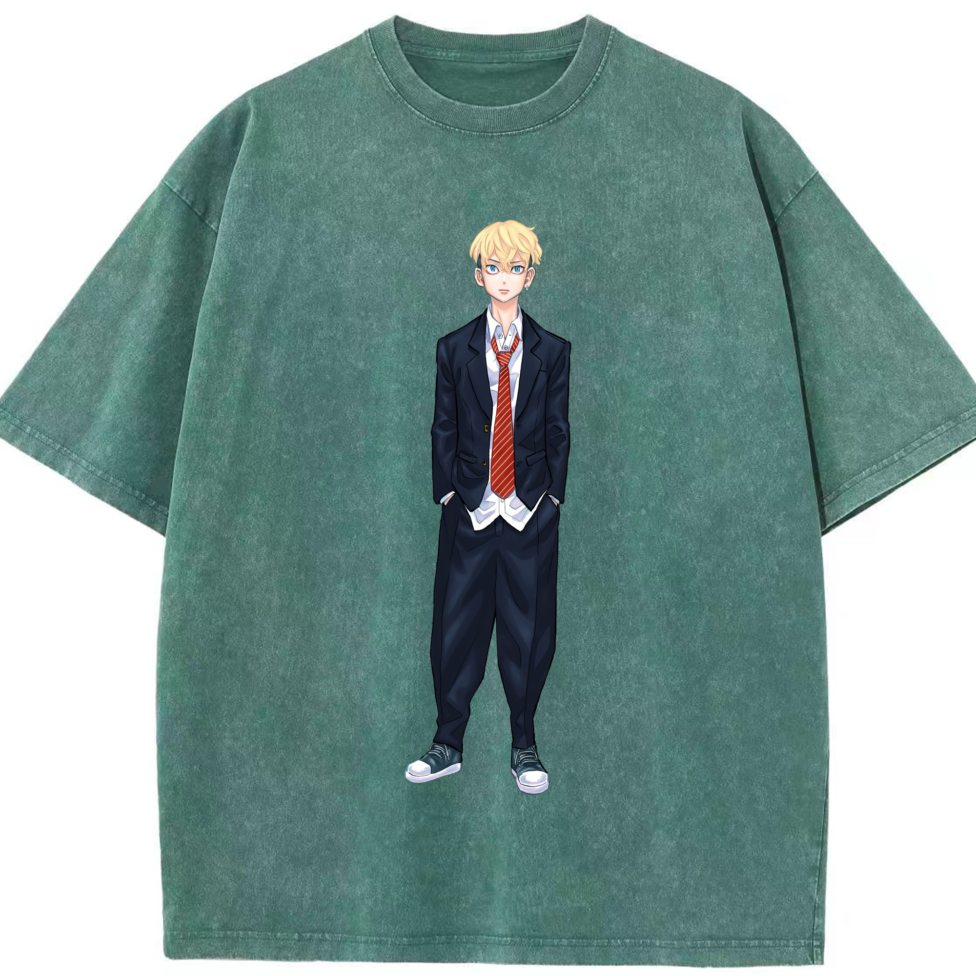 （画像用） 東京リベンジャーズ Tokyo Revengers 綿100% ヴィンテージ風 半袖Tシャツ（フロントプリント）